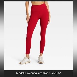 Red workout Leggings All in motion
